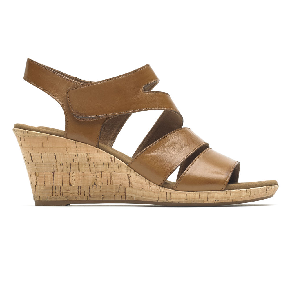 Rockport Sandaler Dam Bruna - Briah Strappy Wedge Comfort - CNMLX8397